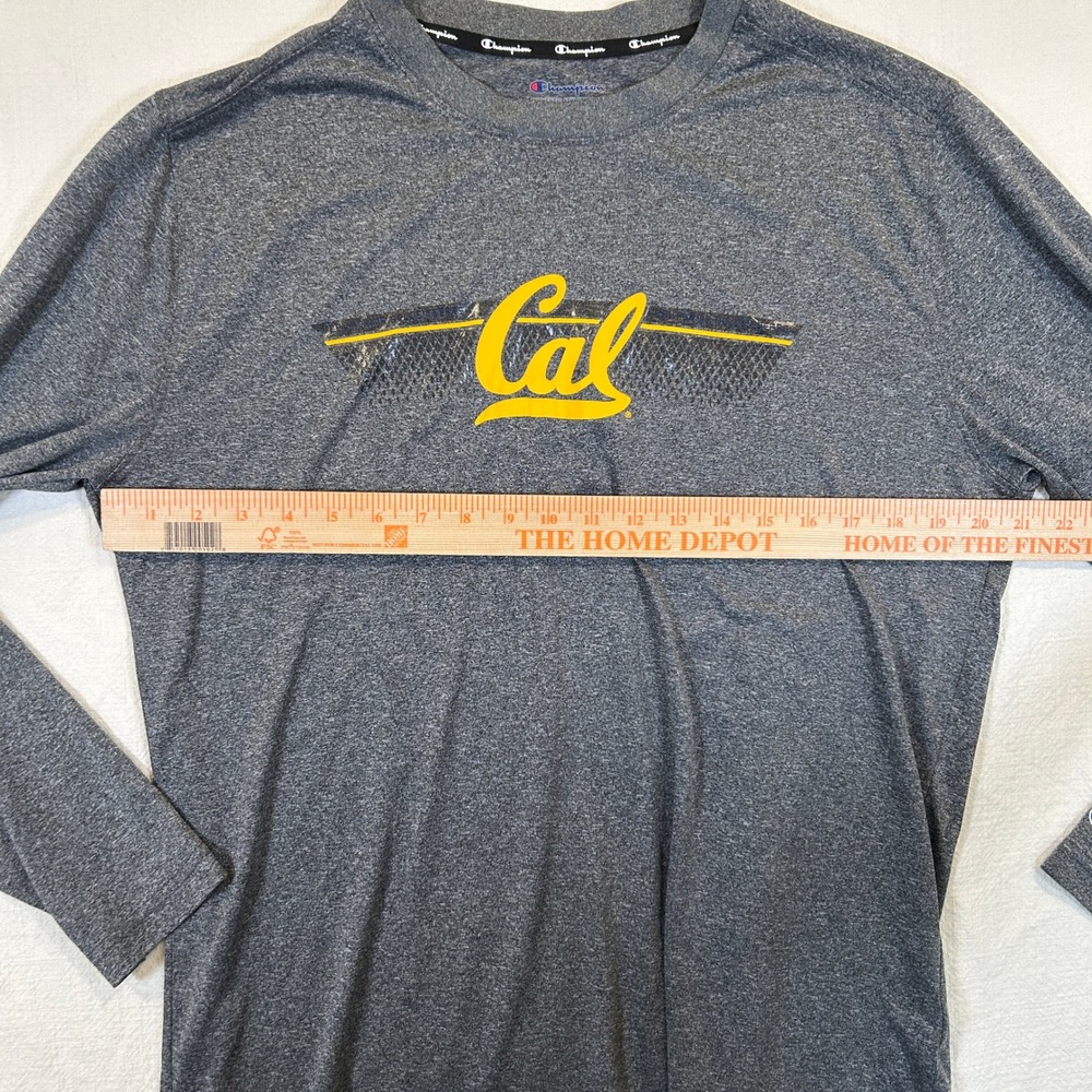 Champion Cal Berkeley Long Sleeve Shirt Mens Large Gray Authentic Athleticwear - Picture 4 of 10